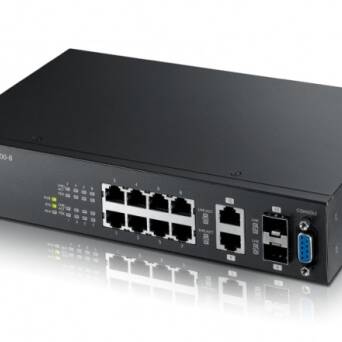ZyXEL Switch L2 GS2200-8HP 8-Port POE Gigabit + 2-Port (SFP/RJ-45) 182W
